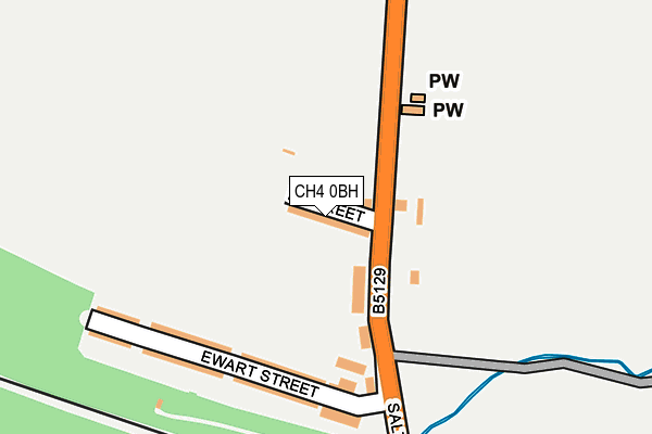 CH4 0BH map - OS OpenMap – Local (Ordnance Survey)