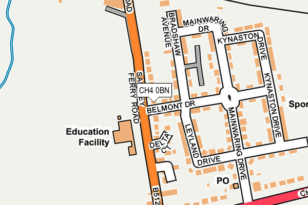 CH4 0BN map - OS OpenMap – Local (Ordnance Survey)