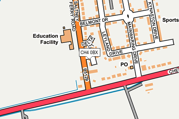 CH4 0BX map - OS OpenMap – Local (Ordnance Survey)