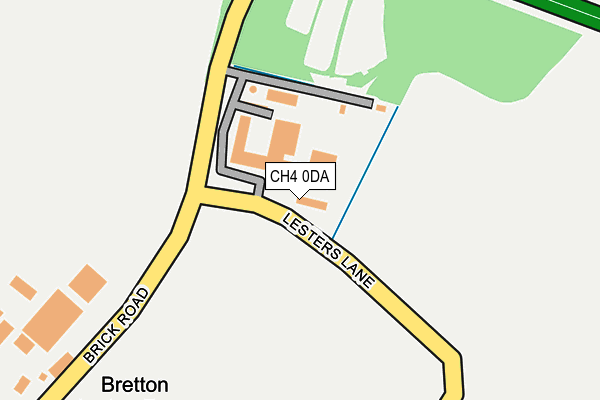 CH4 0DA map - OS OpenMap – Local (Ordnance Survey)