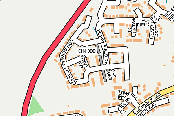 CH4 0DD map - OS OpenMap – Local (Ordnance Survey)