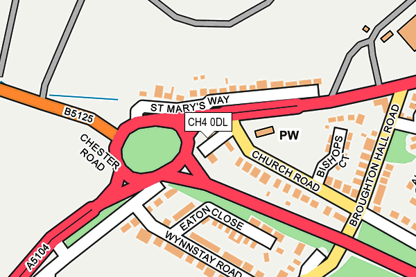 CH4 0DL map - OS OpenMap – Local (Ordnance Survey)