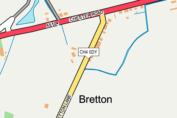 CH4 0DY map - OS OpenMap – Local (Ordnance Survey)