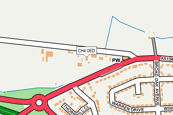 CH4 0ED map - OS OpenMap – Local (Ordnance Survey)