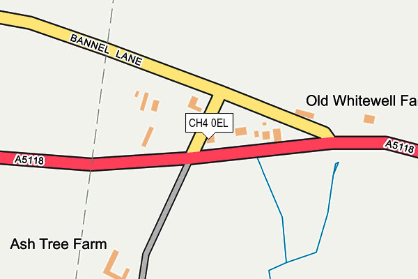 CH4 0EL map - OS OpenMap – Local (Ordnance Survey)