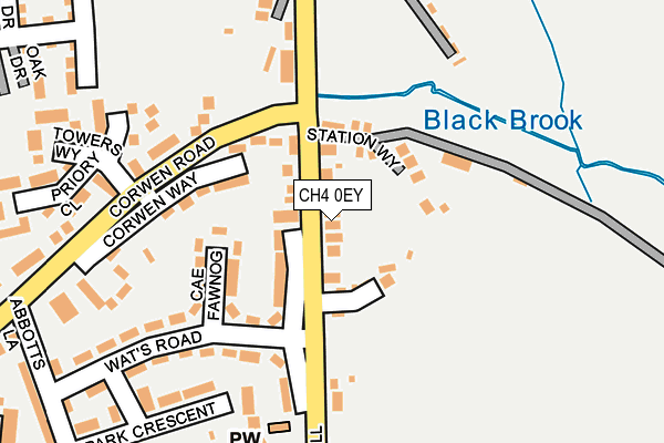 CH4 0EY map - OS OpenMap – Local (Ordnance Survey)