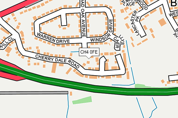 CH4 0FE map - OS OpenMap – Local (Ordnance Survey)