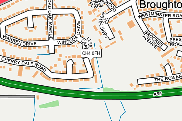 CH4 0FH map - OS OpenMap – Local (Ordnance Survey)