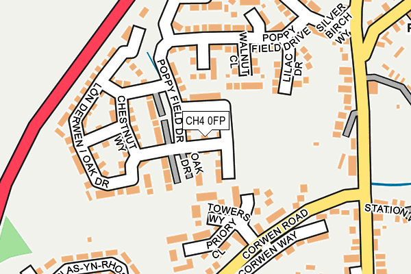 CH4 0FP map - OS OpenMap – Local (Ordnance Survey)