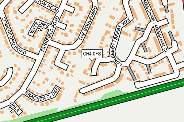 CH4 0FS map - OS OpenMap – Local (Ordnance Survey)