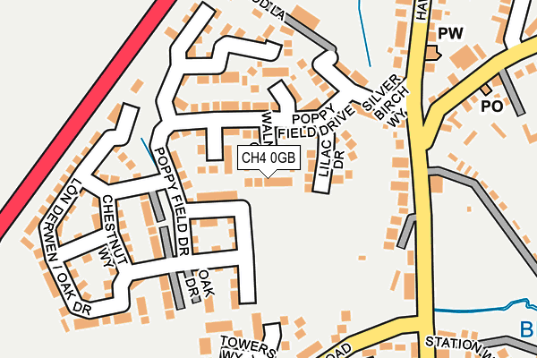 CH4 0GB map - OS OpenMap – Local (Ordnance Survey)