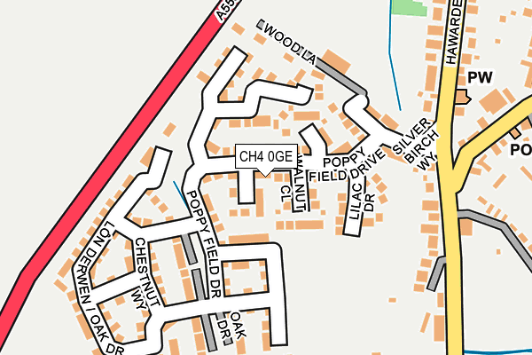 CH4 0GE map - OS OpenMap – Local (Ordnance Survey)