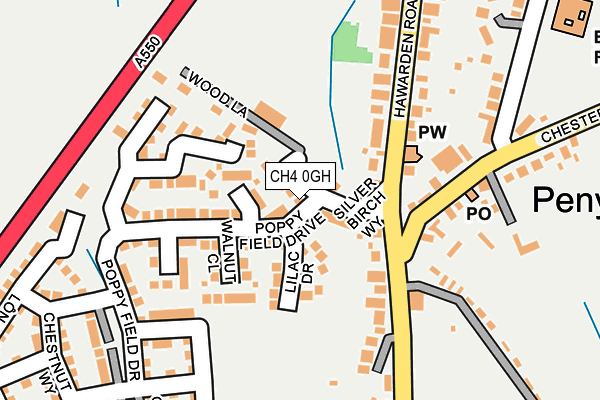 CH4 0GH map - OS OpenMap – Local (Ordnance Survey)