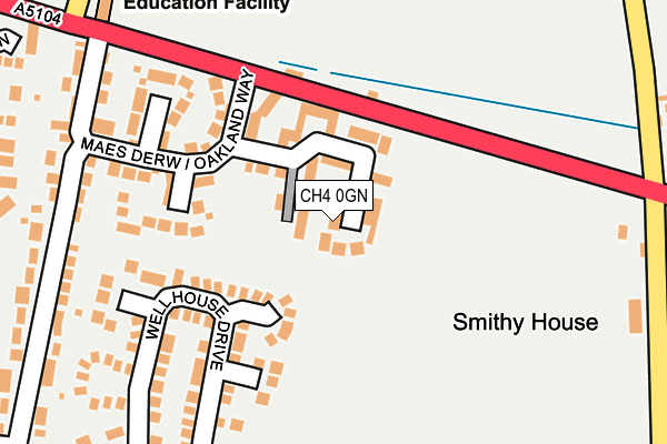 CH4 0GN map - OS OpenMap – Local (Ordnance Survey)