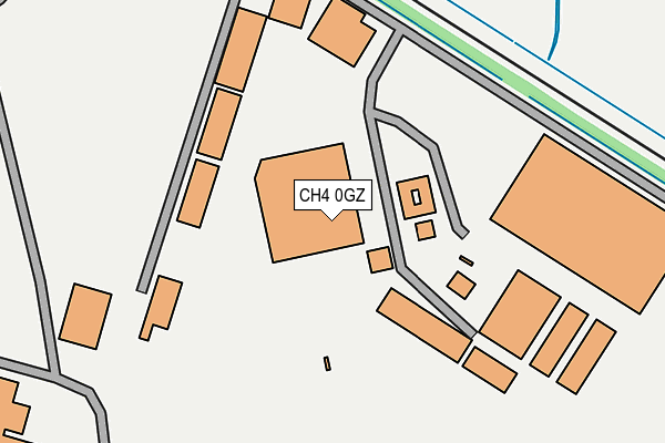 CH4 0GZ map - OS OpenMap – Local (Ordnance Survey)