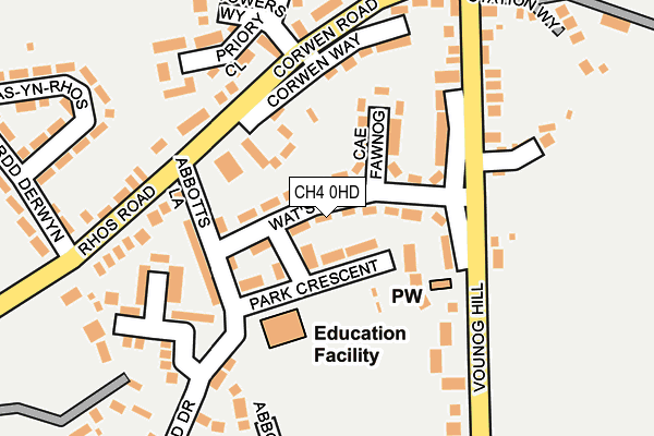 CH4 0HD map - OS OpenMap – Local (Ordnance Survey)