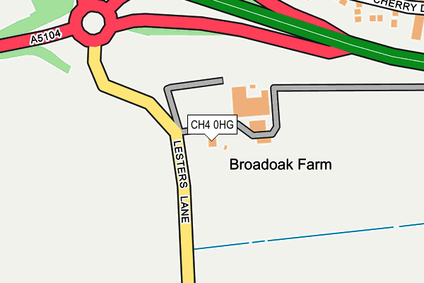 CH4 0HG map - OS OpenMap – Local (Ordnance Survey)