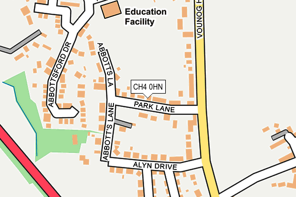 CH4 0HN map - OS OpenMap – Local (Ordnance Survey)