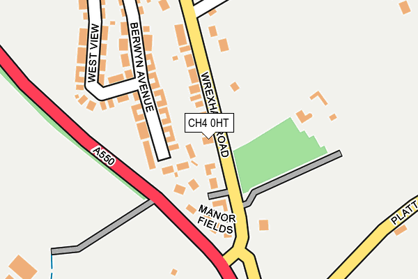 CH4 0HT map - OS OpenMap – Local (Ordnance Survey)