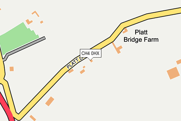 CH4 0HX map - OS OpenMap – Local (Ordnance Survey)