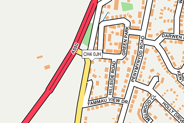 CH4 0JH map - OS OpenMap – Local (Ordnance Survey)