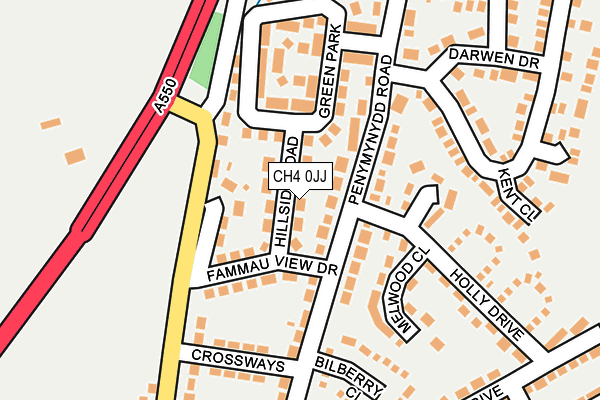 CH4 0JJ map - OS OpenMap – Local (Ordnance Survey)