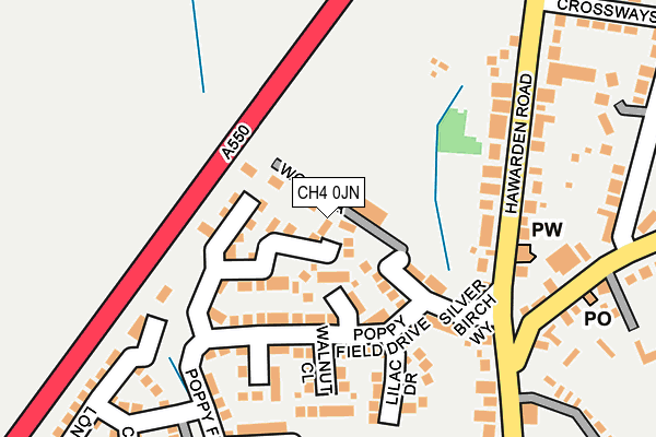 CH4 0JN map - OS OpenMap – Local (Ordnance Survey)