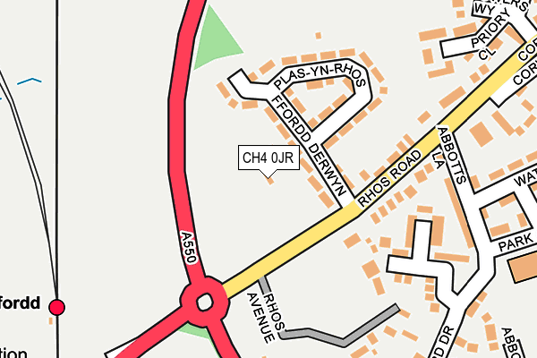 CH4 0JR map - OS OpenMap – Local (Ordnance Survey)