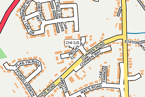 CH4 0JS map - OS OpenMap – Local (Ordnance Survey)