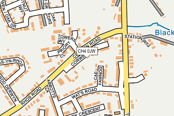 CH4 0JW map - OS OpenMap – Local (Ordnance Survey)