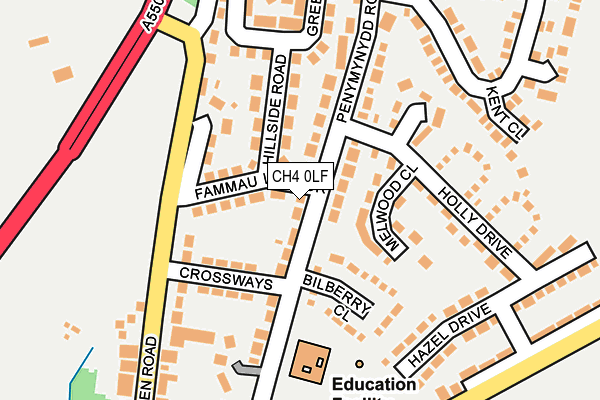 CH4 0LF map - OS OpenMap – Local (Ordnance Survey)