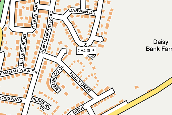 CH4 0LP map - OS OpenMap – Local (Ordnance Survey)