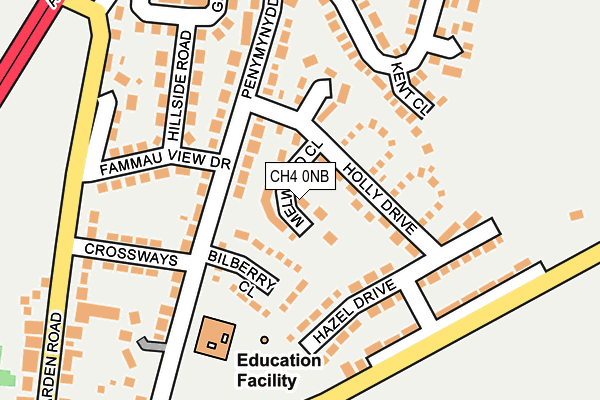 CH4 0NB map - OS OpenMap – Local (Ordnance Survey)