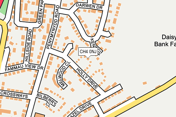 CH4 0NJ map - OS OpenMap – Local (Ordnance Survey)