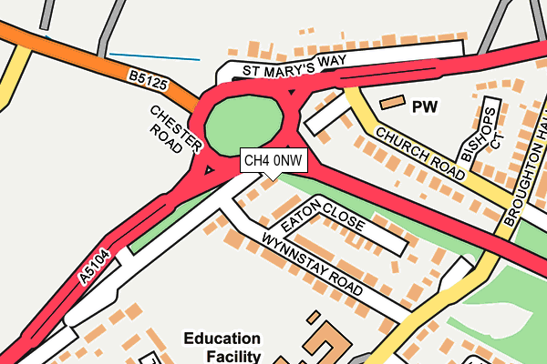 CH4 0NW map - OS OpenMap – Local (Ordnance Survey)