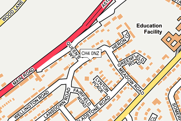 CH4 0NZ map - OS OpenMap – Local (Ordnance Survey)