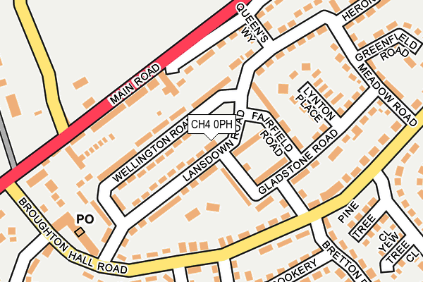 CH4 0PH map - OS OpenMap – Local (Ordnance Survey)
