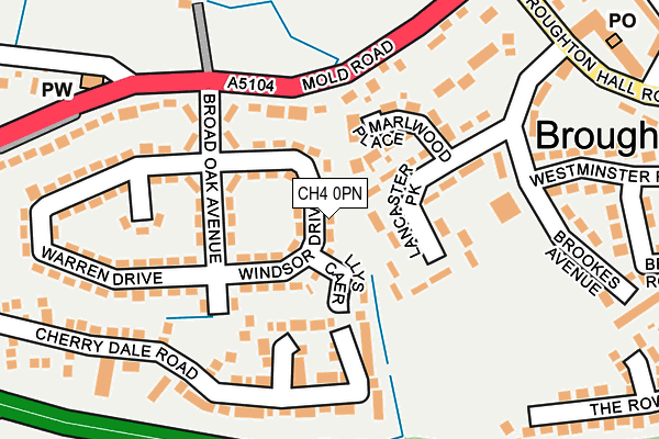 CH4 0PN map - OS OpenMap – Local (Ordnance Survey)