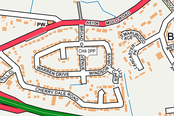 CH4 0PP map - OS OpenMap – Local (Ordnance Survey)