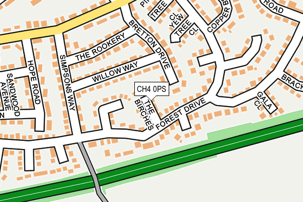CH4 0PS map - OS OpenMap – Local (Ordnance Survey)