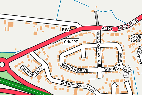CH4 0PT map - OS OpenMap – Local (Ordnance Survey)