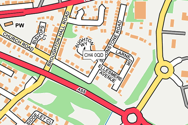 CH4 0QD map - OS OpenMap – Local (Ordnance Survey)