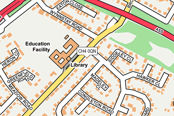 CH4 0QN map - OS OpenMap – Local (Ordnance Survey)