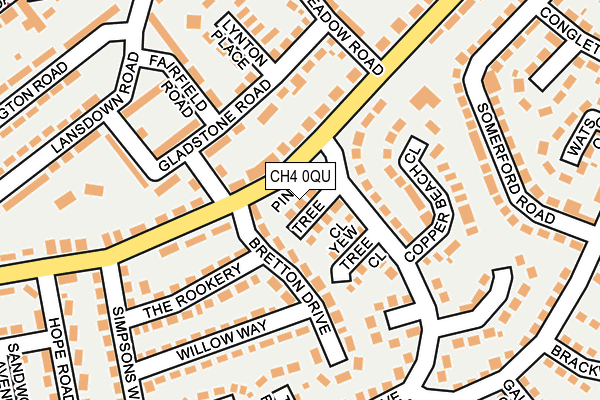 CH4 0QU map - OS OpenMap – Local (Ordnance Survey)