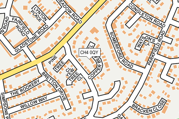 CH4 0QY map - OS OpenMap – Local (Ordnance Survey)