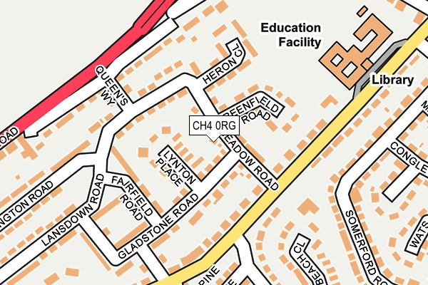 CH4 0RG map - OS OpenMap – Local (Ordnance Survey)