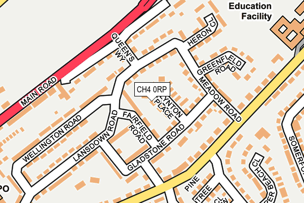 CH4 0RP map - OS OpenMap – Local (Ordnance Survey)