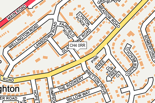 CH4 0RR map - OS OpenMap – Local (Ordnance Survey)