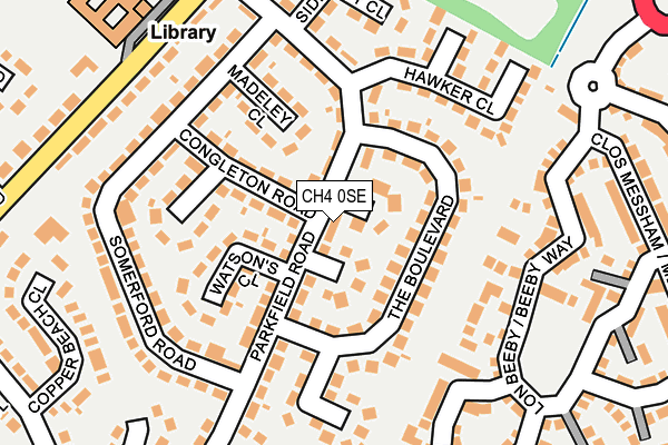 CH4 0SE map - OS OpenMap – Local (Ordnance Survey)