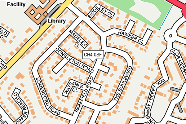 CH4 0SF map - OS OpenMap – Local (Ordnance Survey)